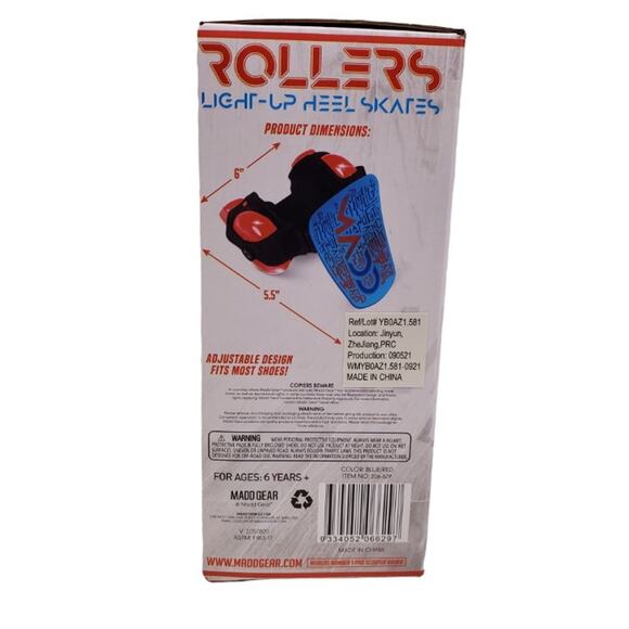 Madd Gear Rollers Light Up Heel Skates for Childrens Shoes Action Skates - Picture 6 of 11